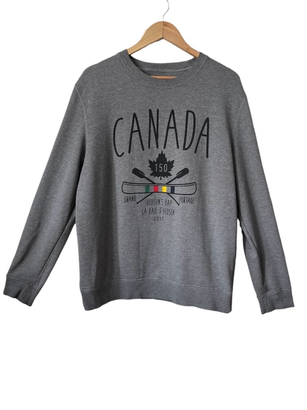 Hudson’s Bay Canada 150 Sriped Canoe Sweatshirt